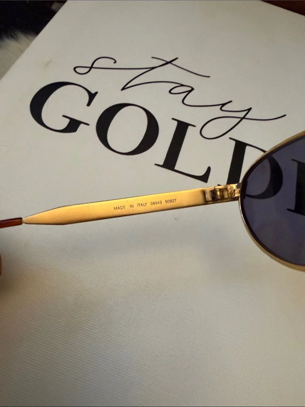 Vintage CHANEL Gold Frame Sunglasses